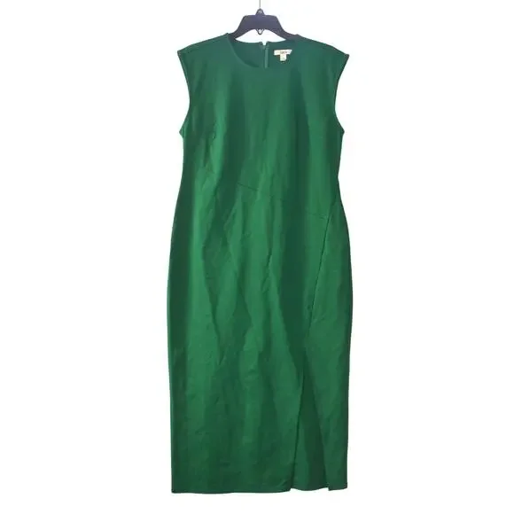 Bar III Women's Cap-Sleeve Crewneck Midi Dress in Bright Green - Picture 2 of 4